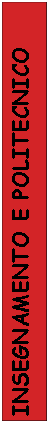 Casella di testo: INSEGNAMENTO E POLITECNICO